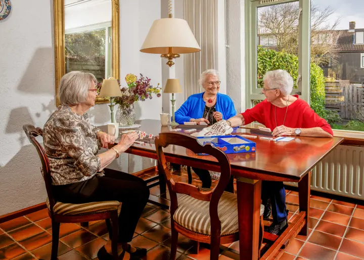 Senioren aan tafel