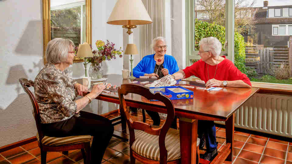 Senioren aan tafel