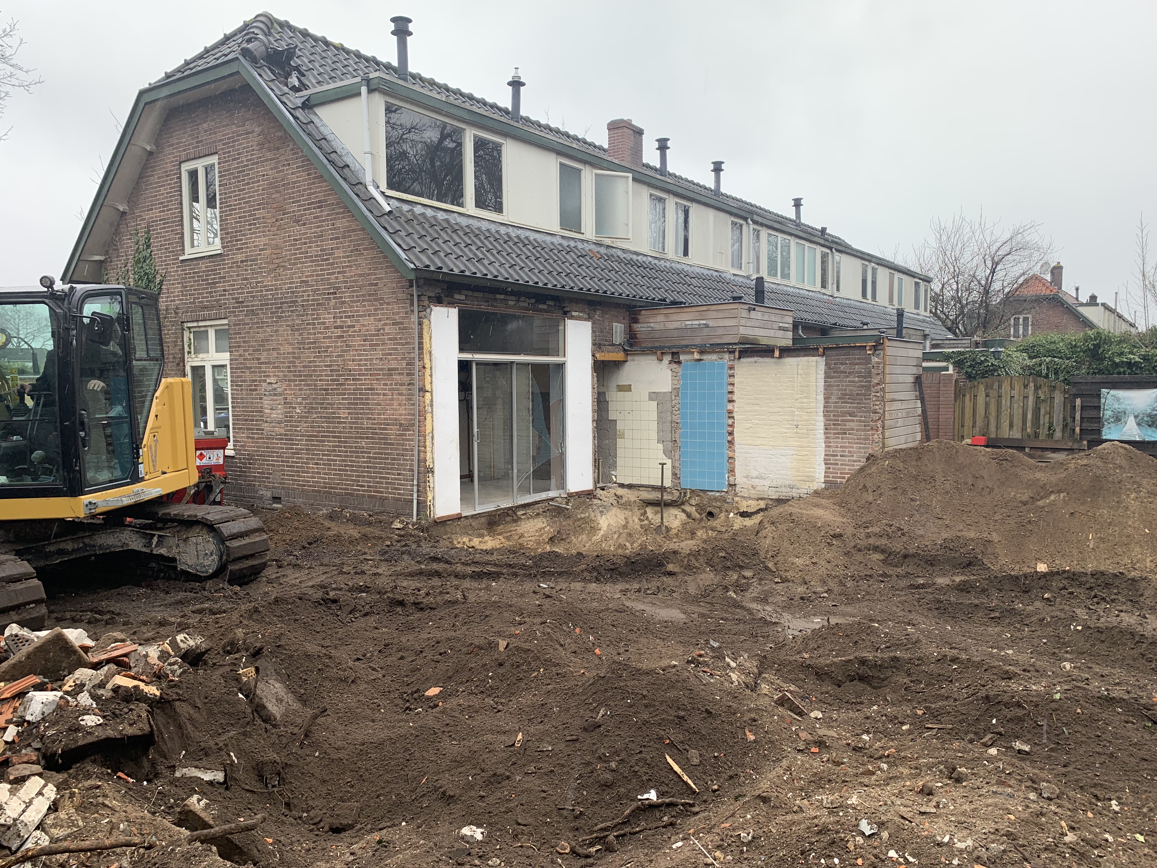 Bouwhuis voor verbouwing