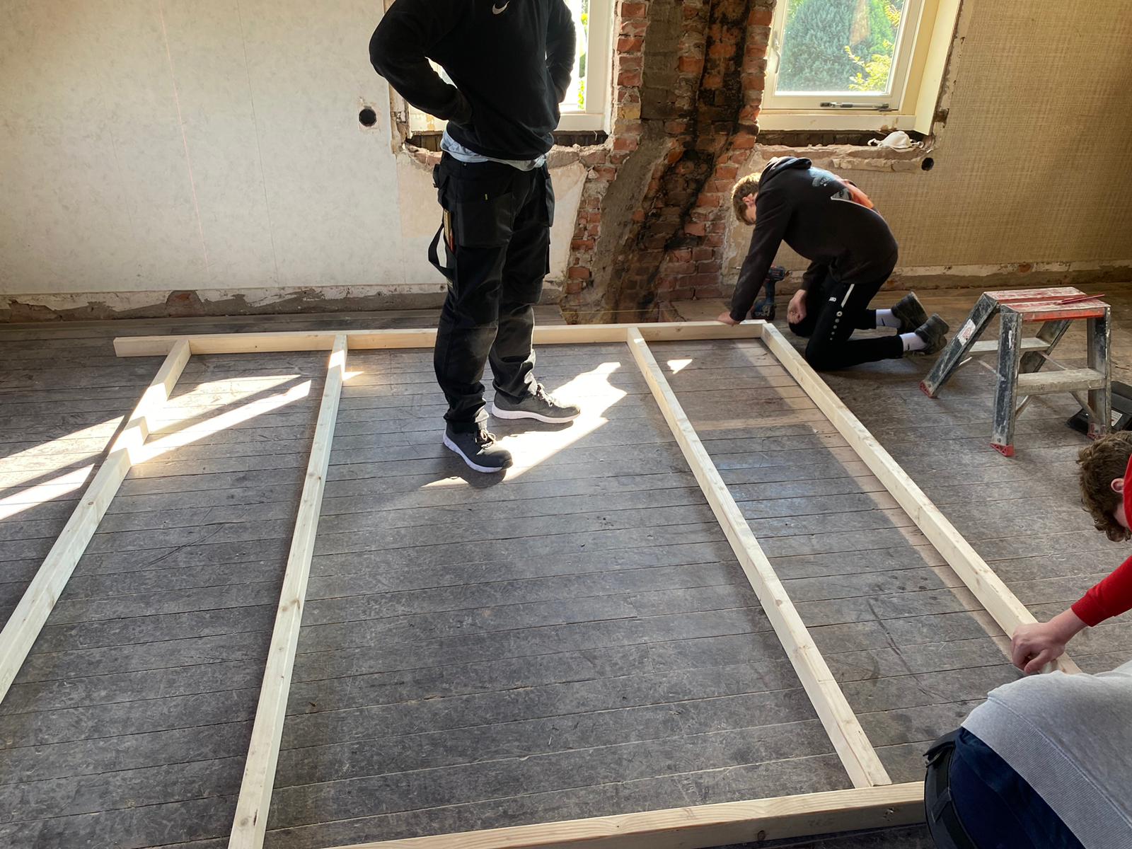 Studenten beginnen met renovatie Bouwhuis