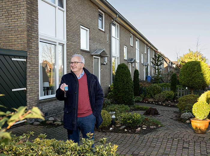 Bertus voor zijn duurzame woning